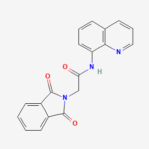 molecular formula C19H13N3O3 B5830679 2-(1,3-dioxo-1,3-dihydro-2H-isoindol-2-yl)-N-8-quinolinylacetamide 
