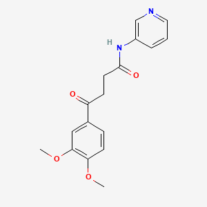 molecular formula C17H18N2O4 B5830683 4-(3,4-dimethoxyphenyl)-4-oxo-N-3-pyridinylbutanamide 