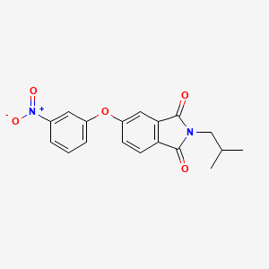 molecular formula C18H16N2O5 B5830687 2-isobutyl-5-(3-nitrophenoxy)-1H-isoindole-1,3(2H)-dione 
