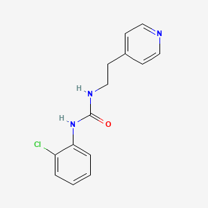 molecular formula C14H14ClN3O B5830690 N-(2-chlorophenyl)-N'-[2-(4-pyridinyl)ethyl]urea 