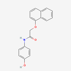 molecular formula C18H15NO3 B5830695 N-(4-hydroxyphenyl)-2-(1-naphthyloxy)acetamide 