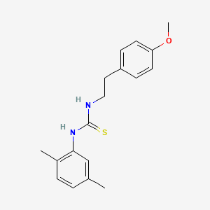 molecular formula C18H22N2OS B5830707 N-(2,5-dimethylphenyl)-N'-[2-(4-methoxyphenyl)ethyl]thiourea 