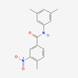 molecular formula C16H16N2O3 B5830718 N-(3,5-dimethylphenyl)-4-methyl-3-nitrobenzamide 