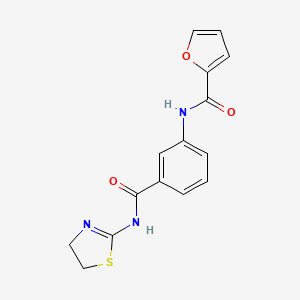 N-{3-[(4,5-dihydro-1,3-thiazol-2-ylamino)carbonyl]phenyl}-2-furamide