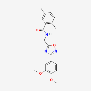 molecular formula C20H21N3O4 B5830762 N-{[3-(3,4-dimethoxyphenyl)-1,2,4-oxadiazol-5-yl]methyl}-2,5-dimethylbenzamide 