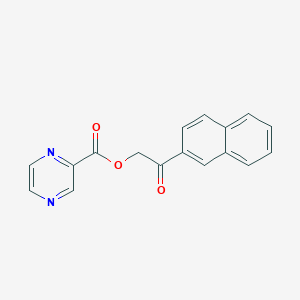 molecular formula C17H12N2O3 B5830807 2-(2-naphthyl)-2-oxoethyl 2-pyrazinecarboxylate 