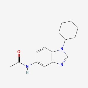 molecular formula C15H19N3O B5830820 N-(1-cyclohexyl-1H-benzimidazol-5-yl)acetamide 