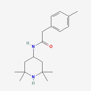 molecular formula C18H28N2O B5830848 2-(4-methylphenyl)-N-(2,2,6,6-tetramethyl-4-piperidinyl)acetamide 
