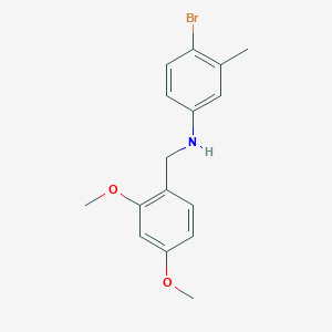 molecular formula C16H18BrNO2 B5830883 (4-bromo-3-methylphenyl)(2,4-dimethoxybenzyl)amine 