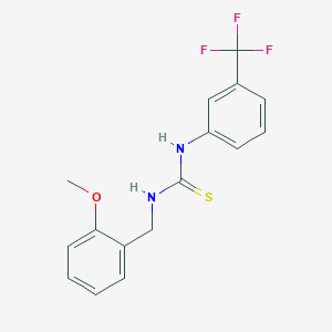 molecular formula C16H15F3N2OS B5830890 N-(2-methoxybenzyl)-N'-[3-(trifluoromethyl)phenyl]thiourea 