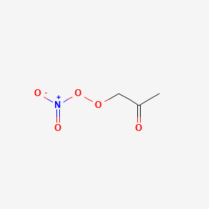 molecular formula C3H5NO5 B583091 1-(Nitroperoxy)propan-2-one CAS No. 158475-28-6