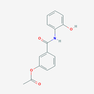 molecular formula C15H13NO4 B5830934 3-{[(2-hydroxyphenyl)amino]carbonyl}phenyl acetate 