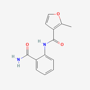 molecular formula C13H12N2O3 B5830961 N-[2-(aminocarbonyl)phenyl]-2-methyl-3-furamide 