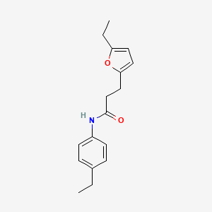 molecular formula C17H21NO2 B5830965 3-(5-ethyl-2-furyl)-N-(4-ethylphenyl)propanamide 