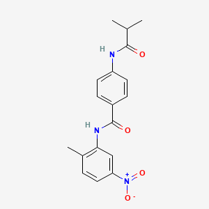 molecular formula C18H19N3O4 B5830986 4-(isobutyrylamino)-N-(2-methyl-5-nitrophenyl)benzamide 