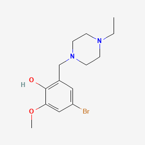 4-bromo-2-[(4-ethyl-1-piperazinyl)methyl]-6-methoxyphenol