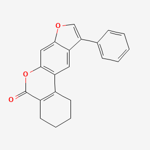 molecular formula C21H16O3 B5831012 10-苯基-1,2,3,4-四氢-5H-苯并[c]呋喃[3,2-g]色烯-5-酮 