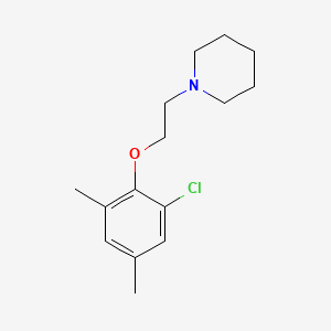 molecular formula C15H22ClNO B5831029 1-[2-(2-chloro-4,6-dimethylphenoxy)ethyl]piperidine 