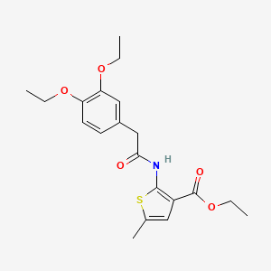 ethyl 2-{[(3,4-diethoxyphenyl)acetyl]amino}-5-methyl-3-thiophenecarboxylate