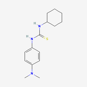 molecular formula C15H23N3S B5831033 N-cyclohexyl-N'-[4-(dimethylamino)phenyl]thiourea CAS No. 15863-28-2