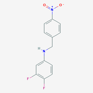 molecular formula C13H10F2N2O2 B5831048 (3,4-difluorophenyl)(4-nitrobenzyl)amine 