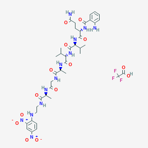 B583107 Abz-Gln-Val-Val-Ala-Gly-Ala-EDDnp Trifluoroacetate CAS No. 152390-52-8