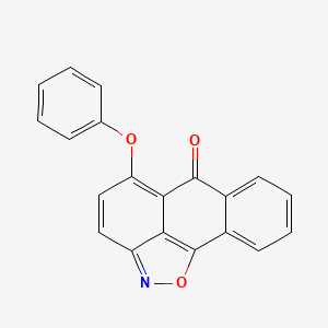 molecular formula C20H11NO3 B5831083 5-phenoxy-6H-anthra[1,9-cd]isoxazol-6-one 