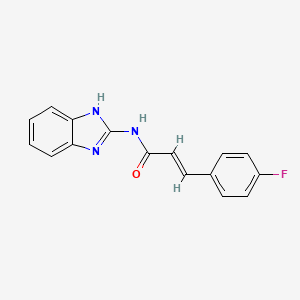 N-1H-benzimidazol-2-yl-3-(4-fluorophenyl)acrylamide