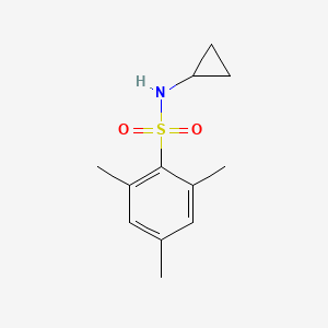 molecular formula C12H17NO2S B5831144 N-cyclopropyl-2,4,6-trimethylbenzenesulfonamide 