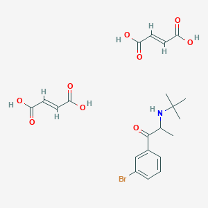 molecular formula C17H22BrNO5 B583116 3'-Dechloro-3'-bromo Bupropion Fumarate CAS No. 1251850-99-3