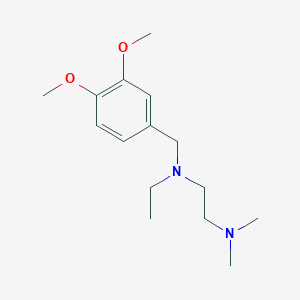 molecular formula C15H26N2O2 B5831160 (3,4-dimethoxybenzyl)[2-(dimethylamino)ethyl]ethylamine 