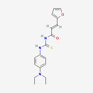 molecular formula C18H21N3O2S B5831166 N-({[4-(diethylamino)phenyl]amino}carbonothioyl)-3-(2-furyl)acrylamide 