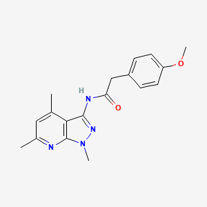 2-(4-methoxyphenyl)-N-(1,4,6-trimethyl-1H-pyrazolo[3,4-b]pyridin-3-yl)acetamide