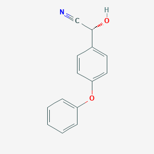 molecular formula C14H11NO2 B058312 (R)-4-Phenoxy-mandelonitrile CAS No. 121986-00-3