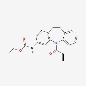 molecular formula C20H20N2O3 B5831225 ethyl (5-acryloyl-10,11-dihydro-5H-dibenzo[b,f]azepin-3-yl)carbamate 