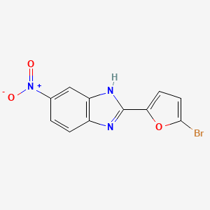 molecular formula C11H6BrN3O3 B5831269 2-(5-bromo-2-furyl)-5-nitro-1H-benzimidazole 