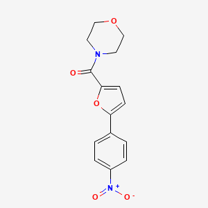 molecular formula C15H14N2O5 B5831282 4-[5-(4-nitrophenyl)-2-furoyl]morpholine 
