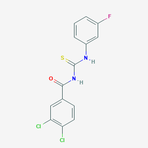 3,4-dichloro-N-{[(3-fluorophenyl)amino]carbonothioyl}benzamide