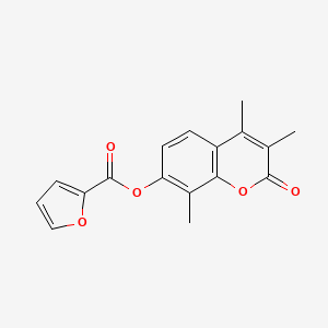 3,4,8-trimethyl-2-oxo-2H-chromen-7-yl 2-furoate