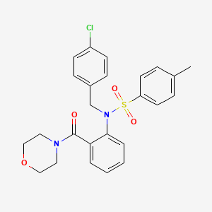N-(4-chlorobenzyl)-4-methyl-N-[2-(4-morpholinylcarbonyl)phenyl]benzenesulfonamide