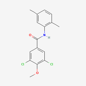 molecular formula C16H15Cl2NO2 B5831332 3,5-dichloro-N-(2,5-dimethylphenyl)-4-methoxybenzamide 