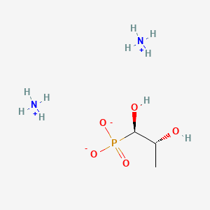 molecular formula C3H15N2O5P B583135 Diazanium;(1R,2R)-1-phosphonatopropane-1,2-diol CAS No. 1160525-87-0
