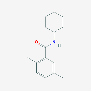 molecular formula C15H21NO B5831356 N-cyclohexyl-2,5-dimethylbenzamide 