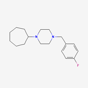 1-cycloheptyl-4-(4-fluorobenzyl)piperazine