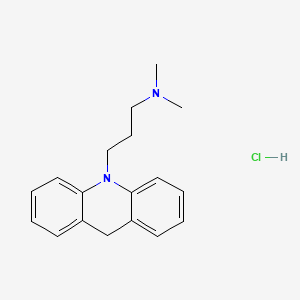 molecular formula C18H23ClN2 B583142 10-[3-(Dimethylamino)propyl]acridan Hydrochloride (Impurity) CAS No. 99786-08-0
