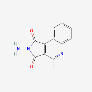 molecular formula C12H9N3O2 B5831424 2-amino-4-methyl-1H-pyrrolo[3,4-c]quinoline-1,3(2H)-dione 