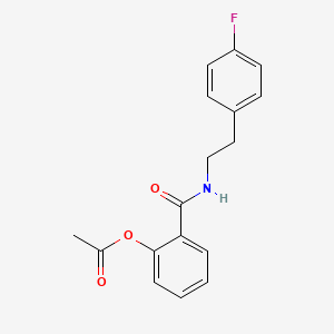 2-({[2-(4-fluorophenyl)ethyl]amino}carbonyl)phenyl acetate