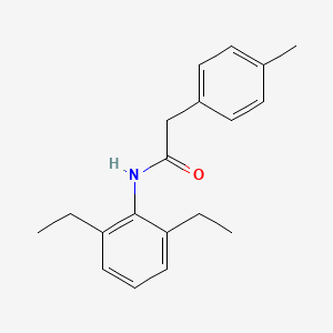 molecular formula C19H23NO B5831448 N-(2,6-diethylphenyl)-2-(4-methylphenyl)acetamide 