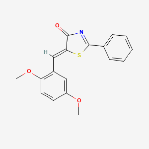 5-(2,5-dimethoxybenzylidene)-2-phenyl-1,3-thiazol-4(5H)-one