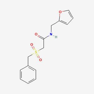 2-(benzylsulfonyl)-N-(2-furylmethyl)acetamide